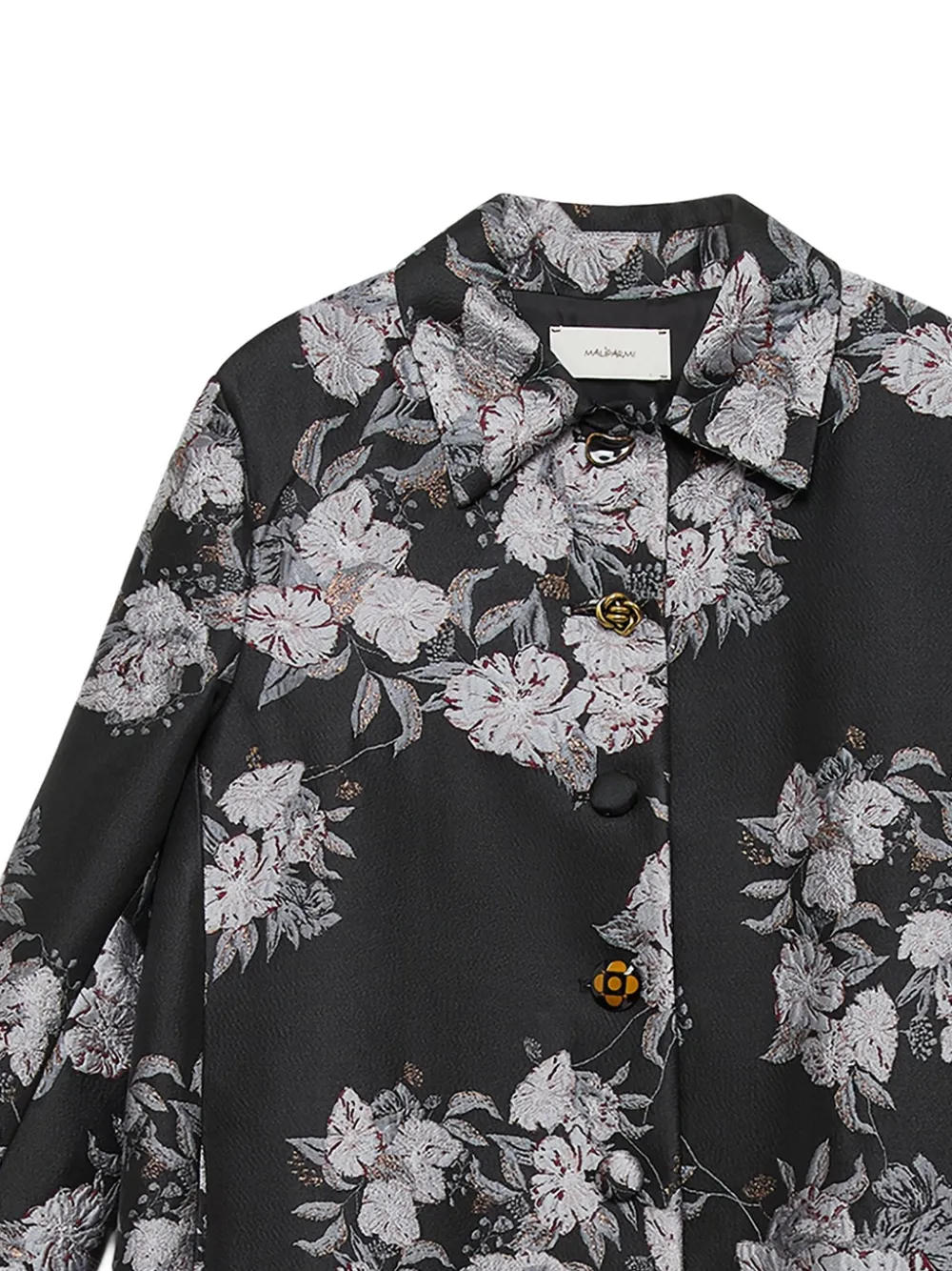 MALIPARMI floral-print button-fastening coat | Single Breasted Coats | Image 2