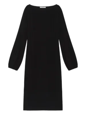 FENDI long-sleeve Midi Dress | Black | FARFETCH