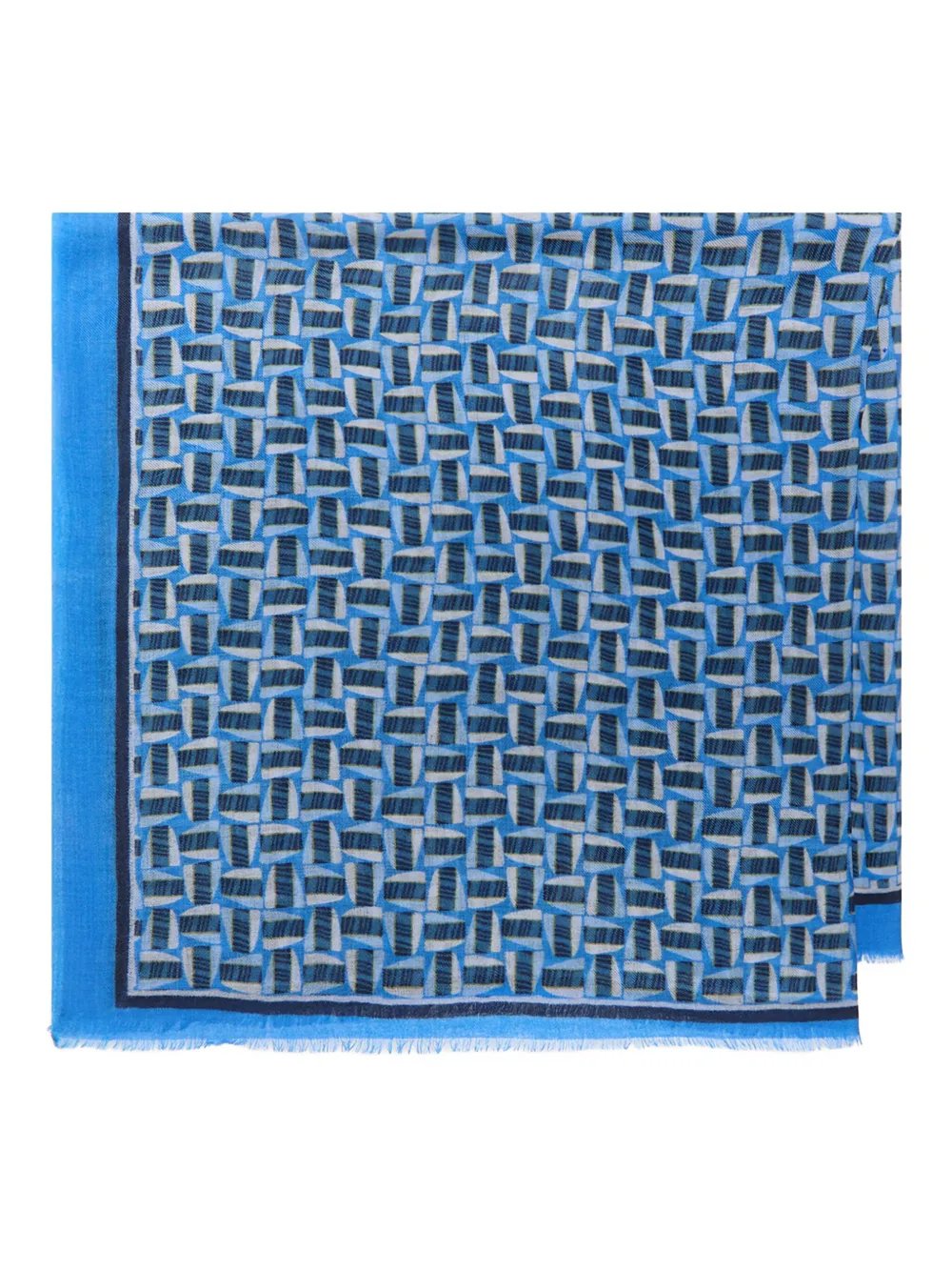 Maliparmi Geometric-pattern Scarf In Blue