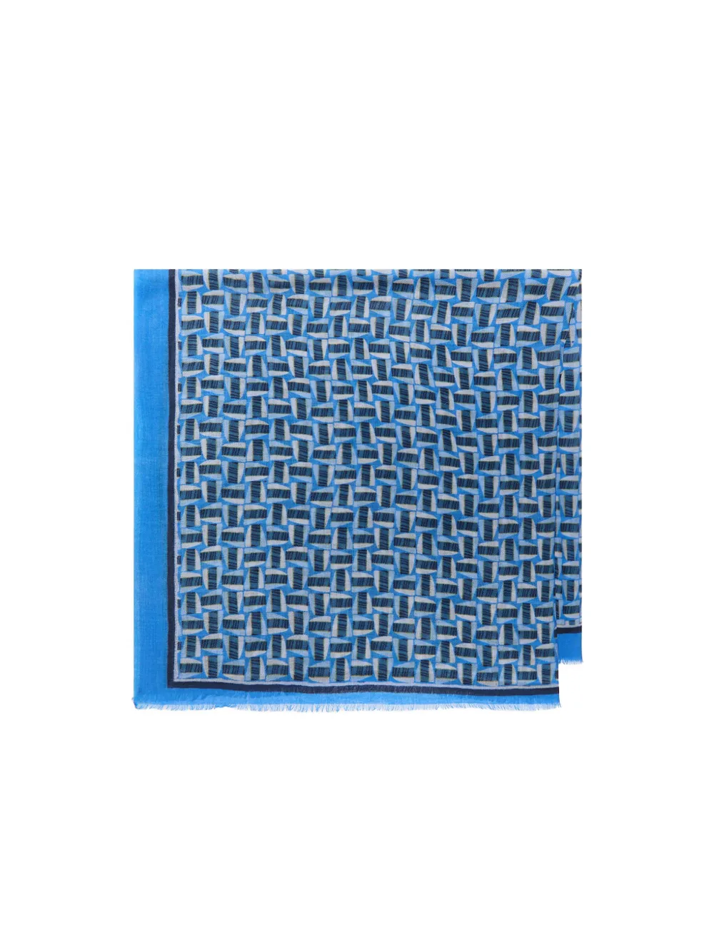 Maliparmi Geometric-pattern Scarf In Blue