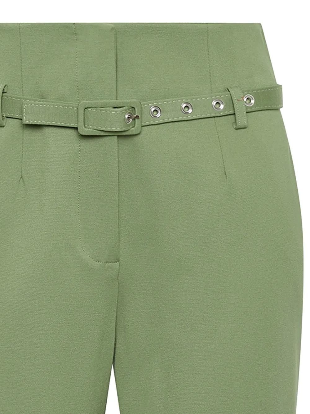 MALIPARMI belted straight trousers - Groen