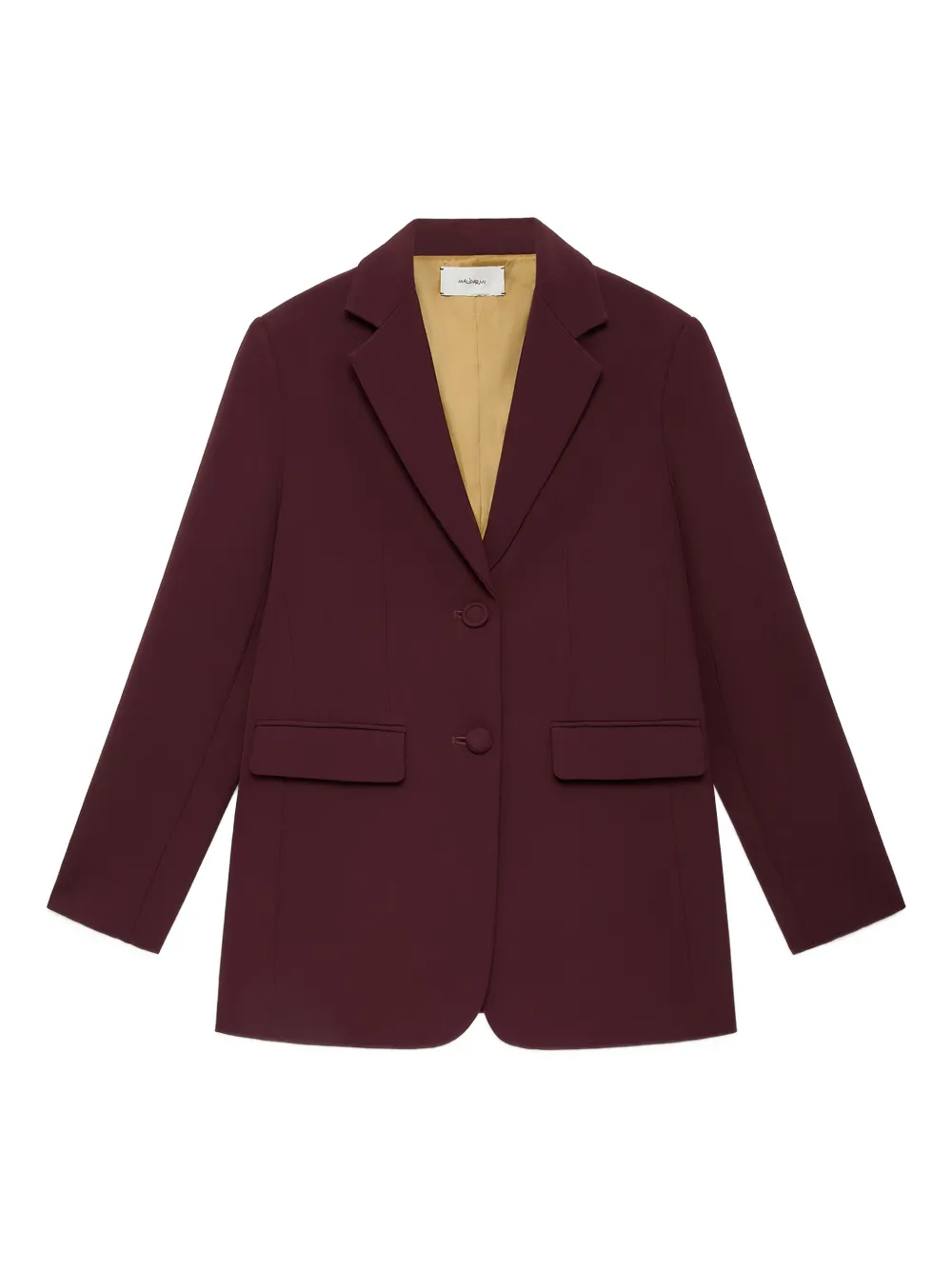 Maliparmi Cady Flap-pocket Blazer In Burgundy