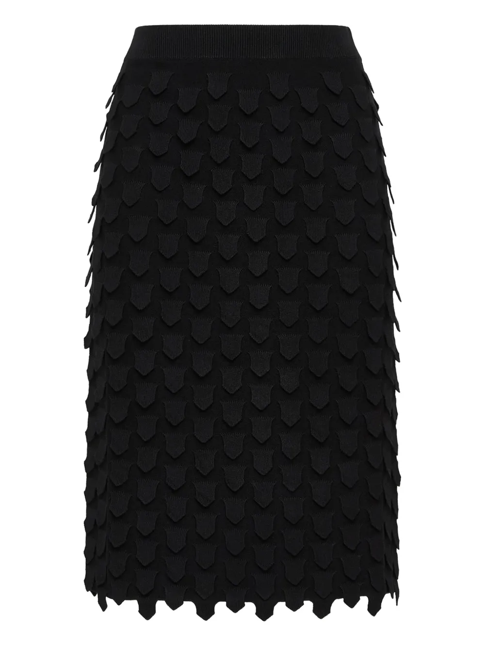 MALIPARMI textured midi skirt | Black | Image 1