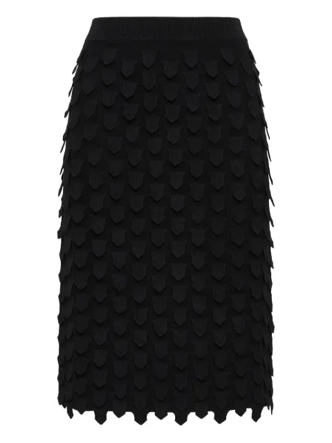 MALIPARMI textured midi skirt