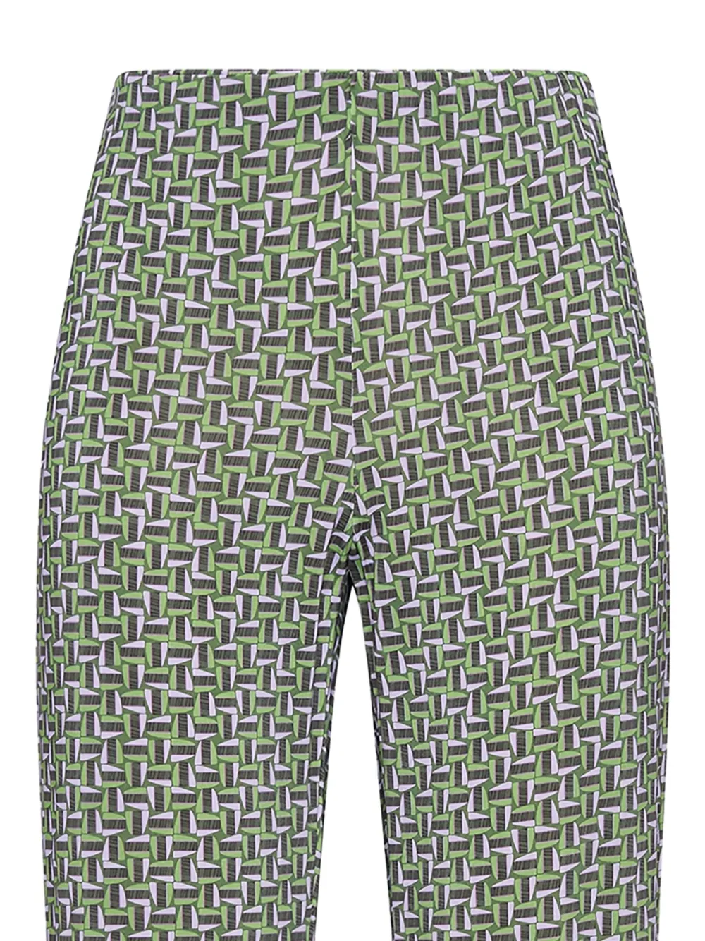 MALIPARMI Broek met geometrisch patroon - Groen