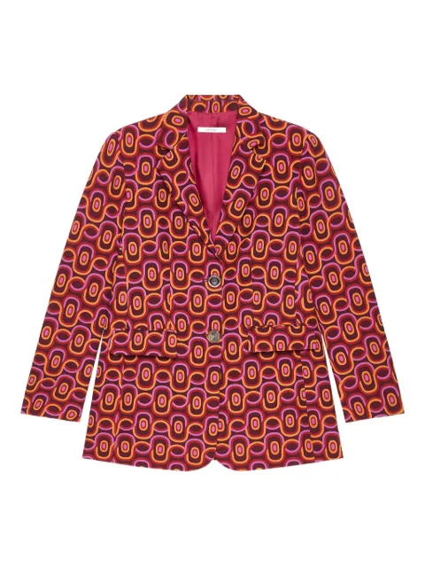 MALIPARMI blazer con estampado geométrico