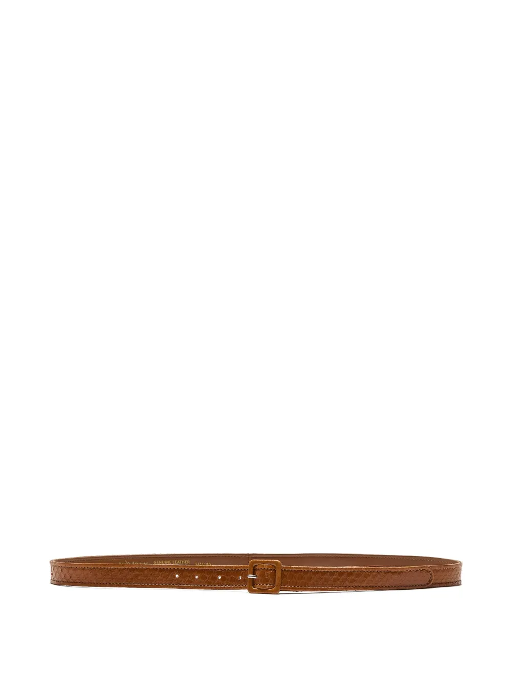 Maliparmi Leather Square-buckle Belt In Brown