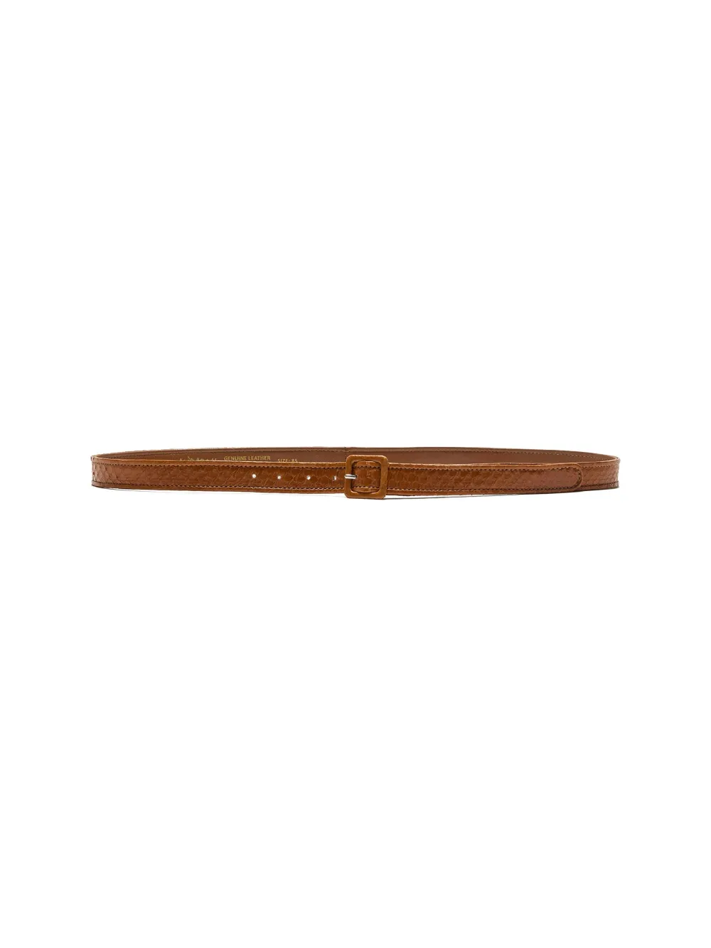 Maliparmi Leather Square-buckle Belt In Brown