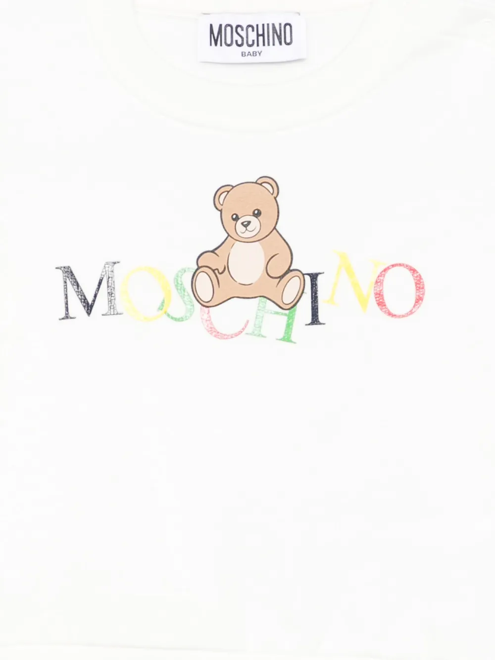 Moschino Kids Sweater met teddybeer-logo Wit