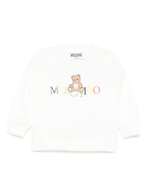 Moschino Kids teddy-logo sweatshirt