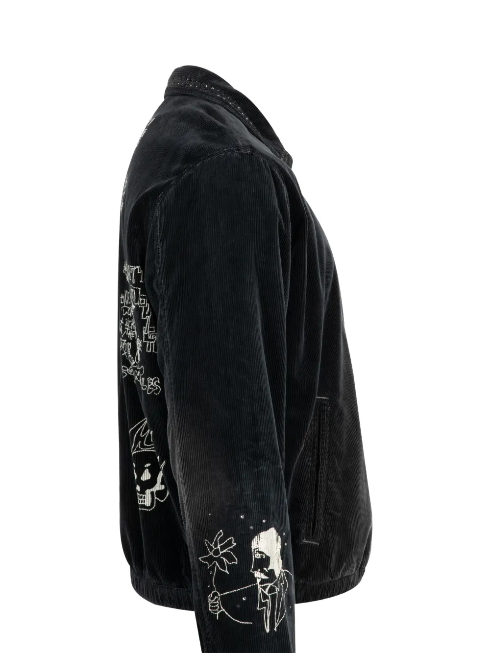 Cout De La Liberte Corduroy Jacket In Black