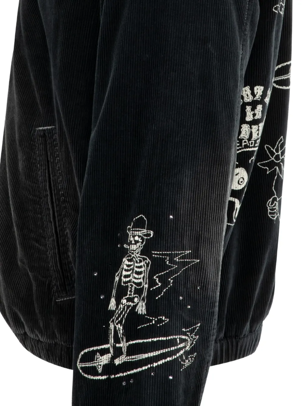 Cout De La Liberte Corduroy Jacket In Black