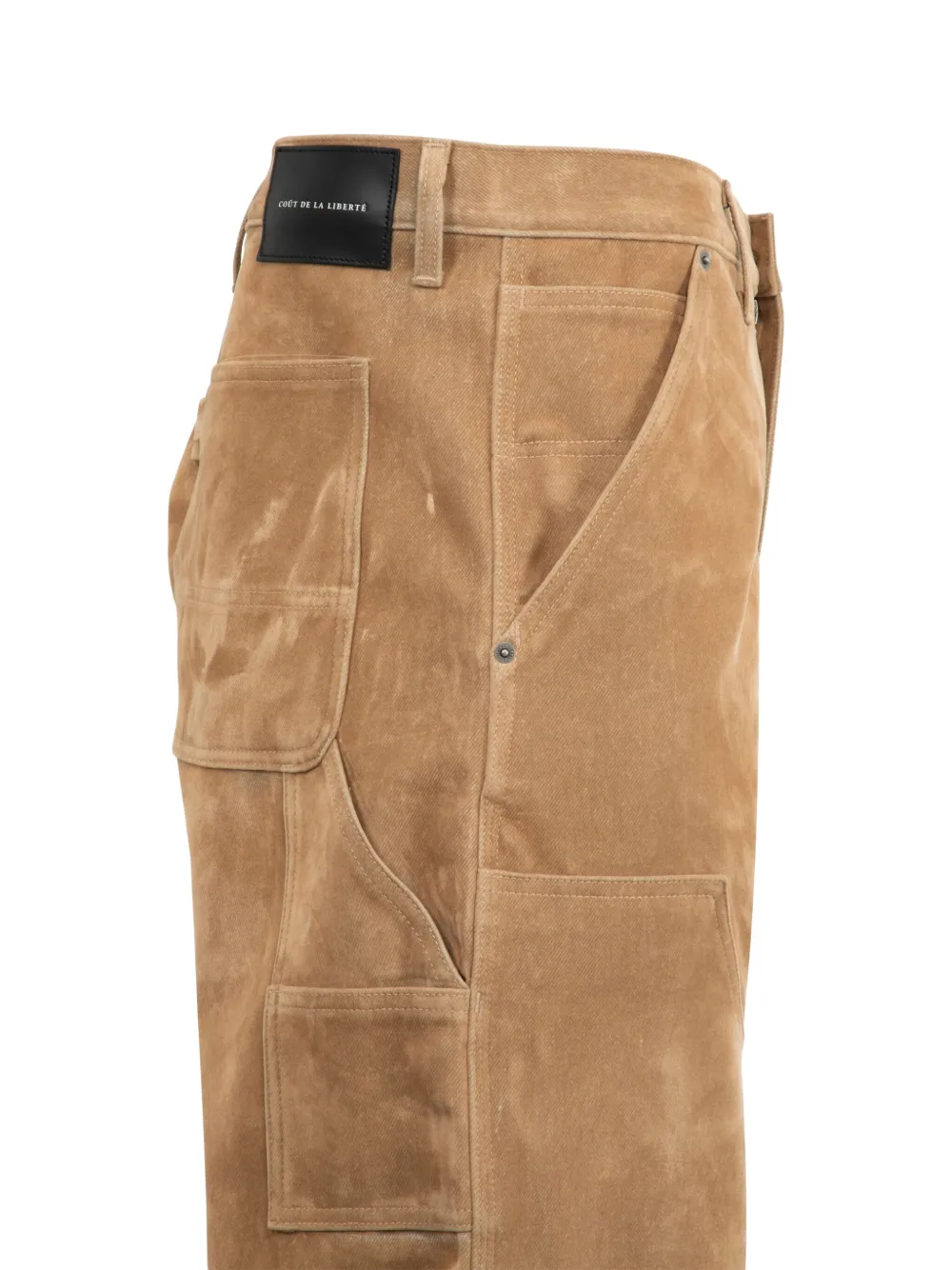cout de la liberte Marshall suède cargo broek Beige