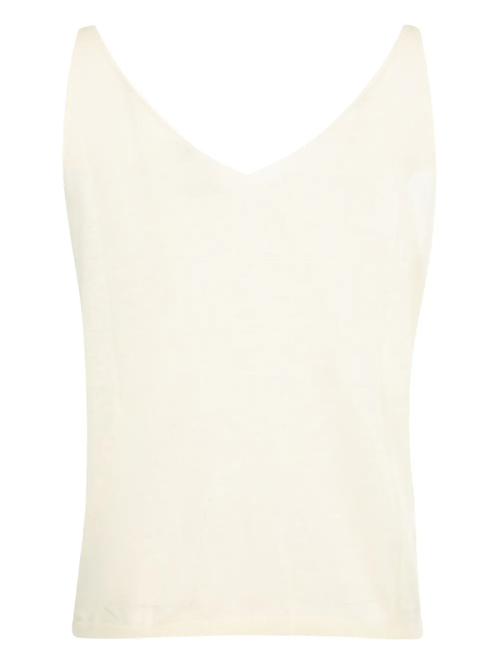 Deiji Studios V-neck knit top | White | Image 1