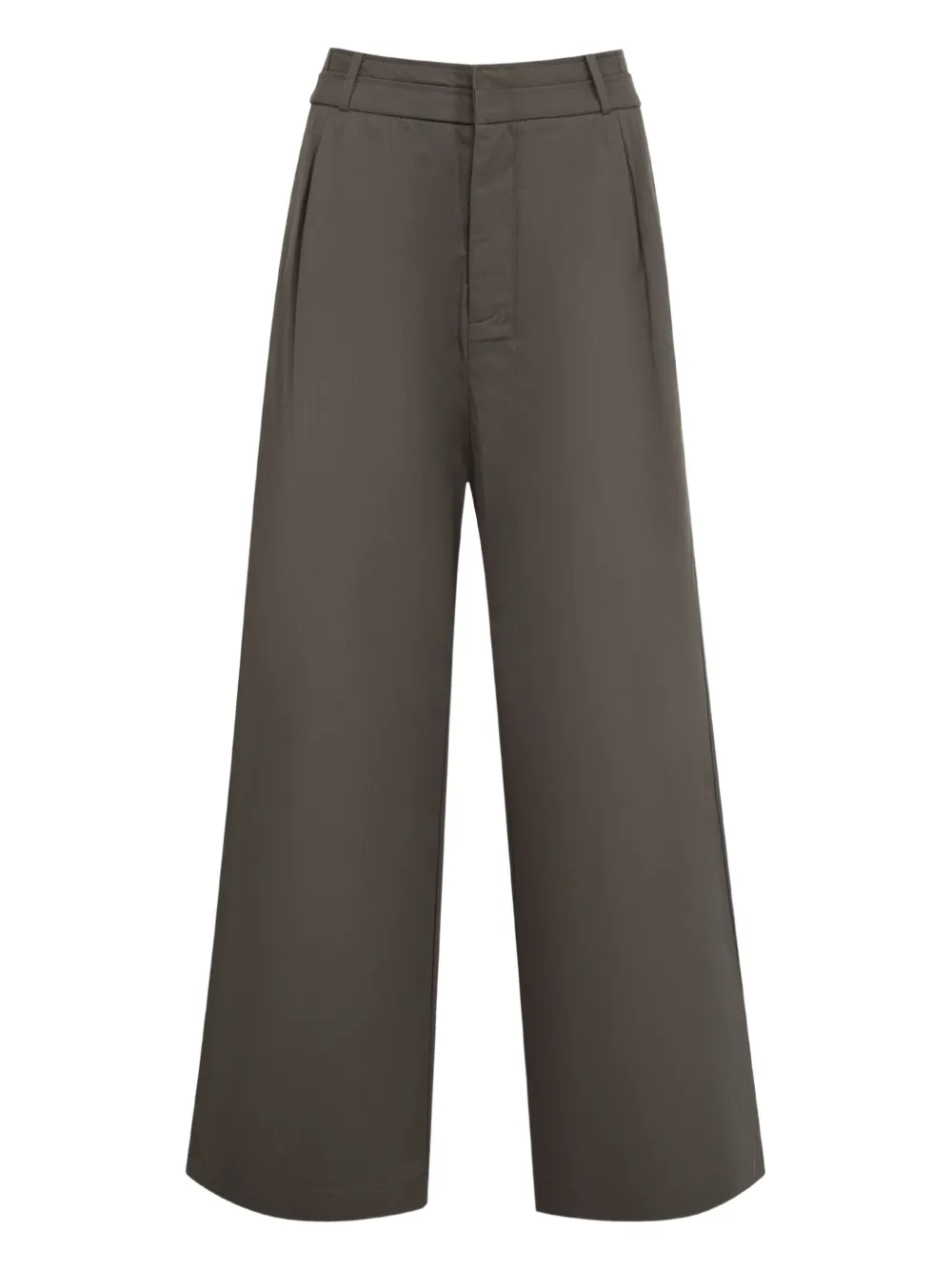 Deiji Studios pleated wide-leg trousers | Brown | Image 1