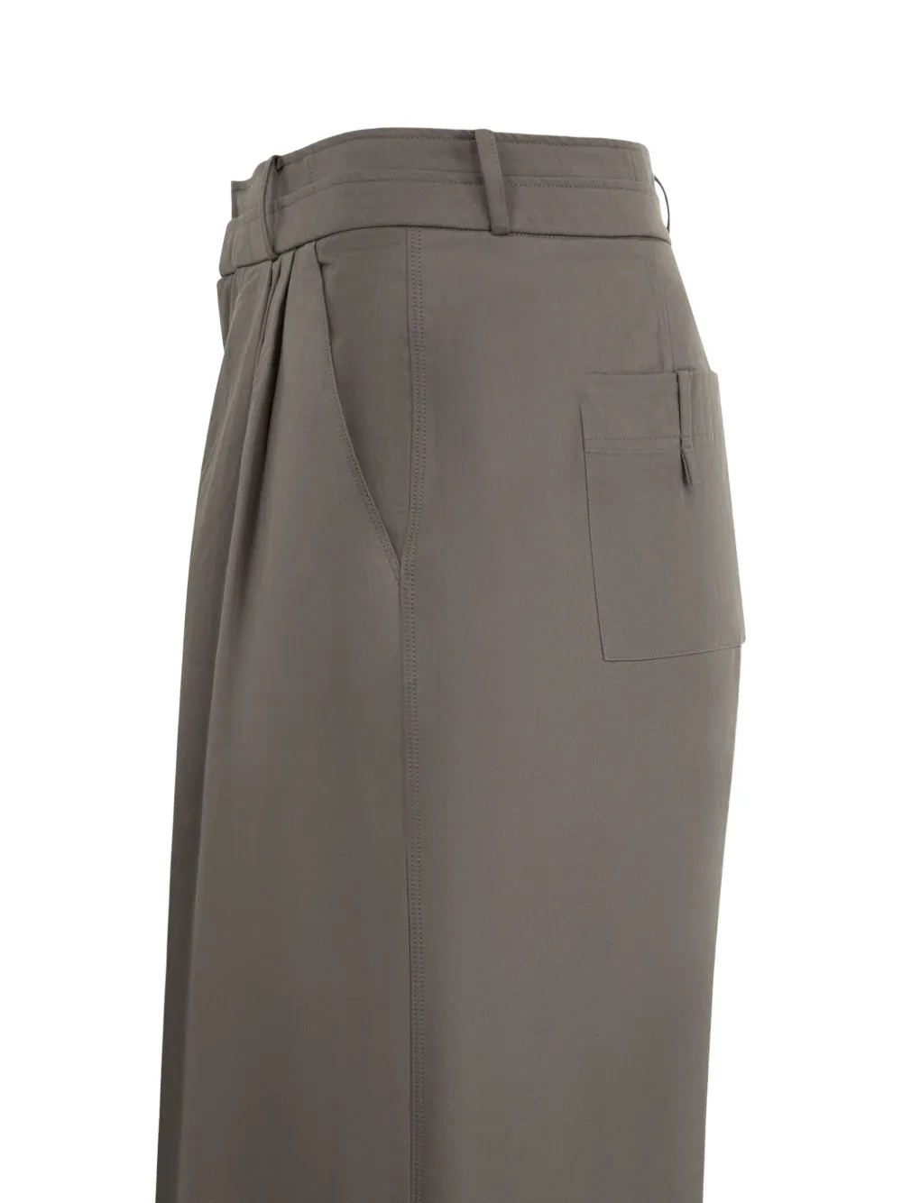 Deiji Studios Plooibroek met wijde pijpen Bruin