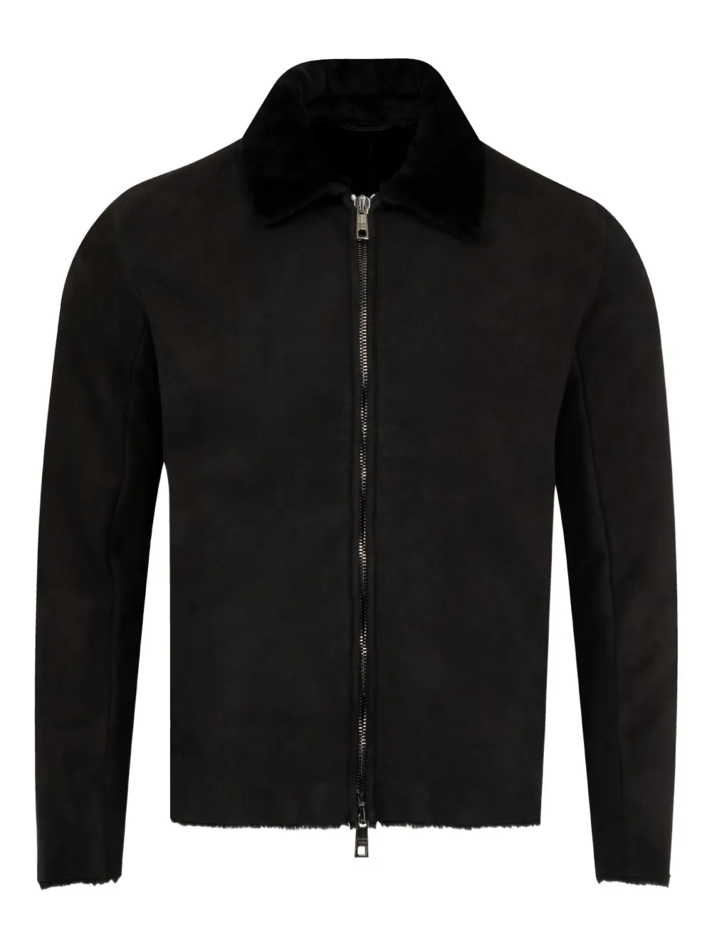 Giorgio Brato collared leather jacket | Image 1