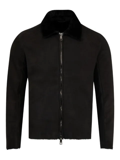 Giorgio Brato collared leather jacket