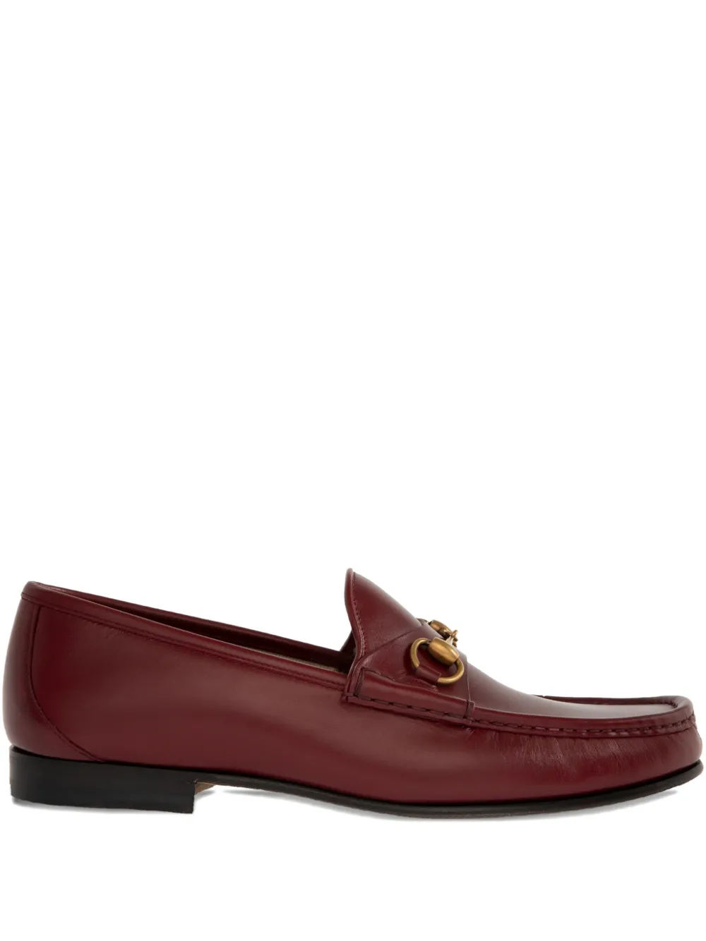 Gucci Horsebit Leather Loafers In Red