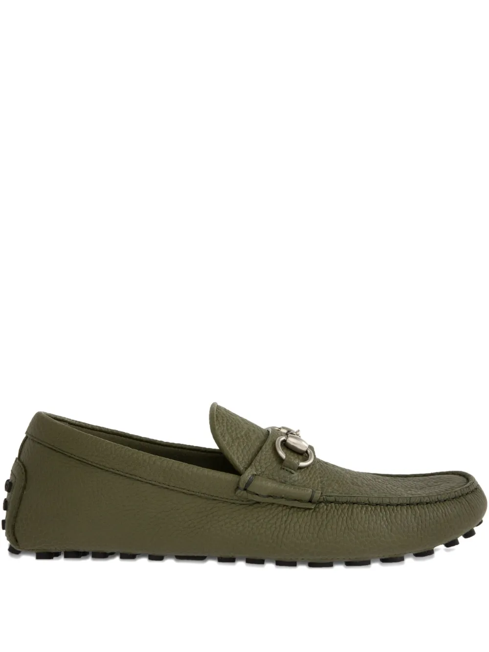Gucci signature Horsebit detail loafers Green