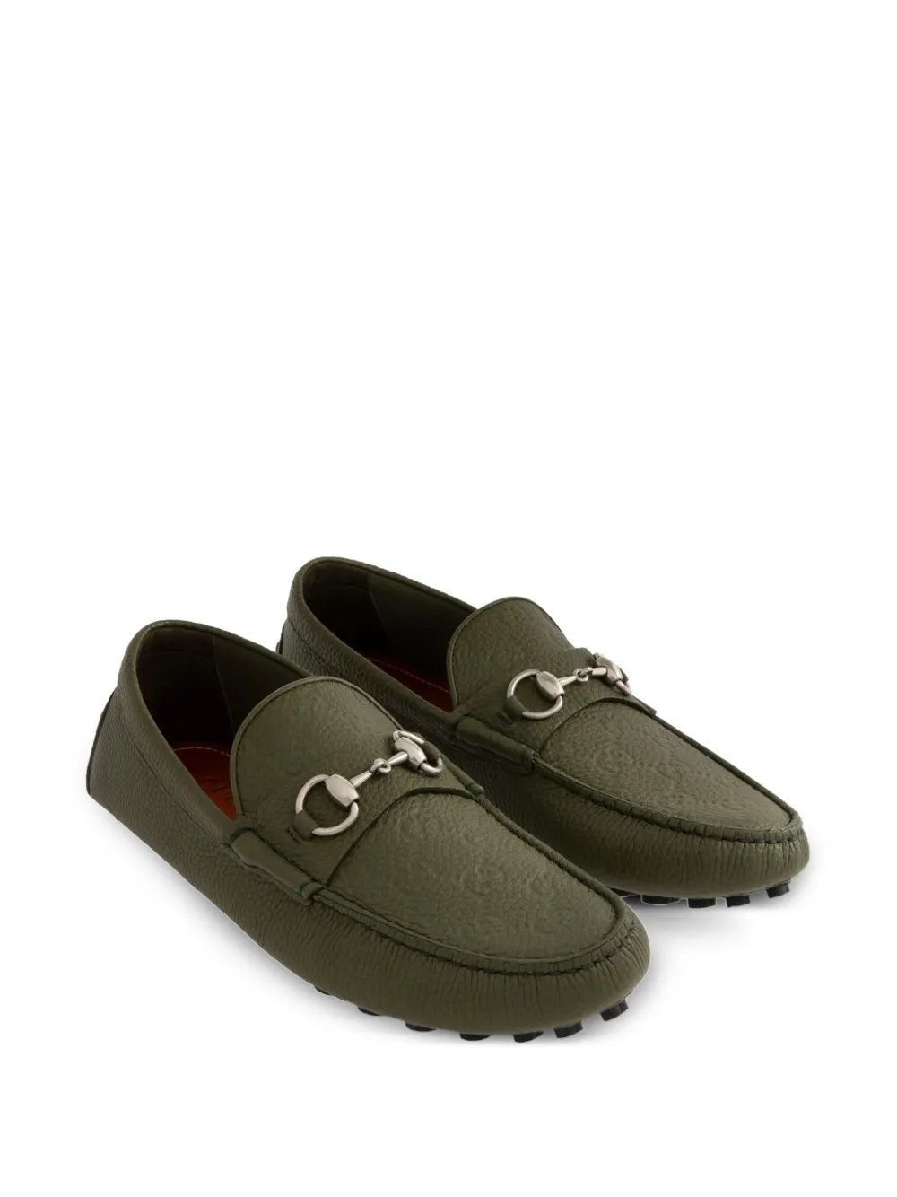 Gucci signature Horsebit detail loafers Green