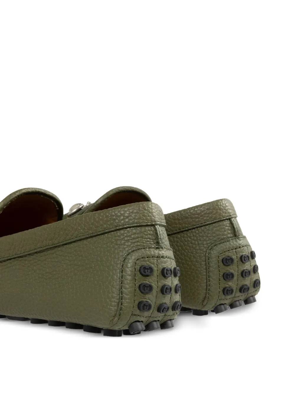 Gucci signature Horsebit detail loafers Green