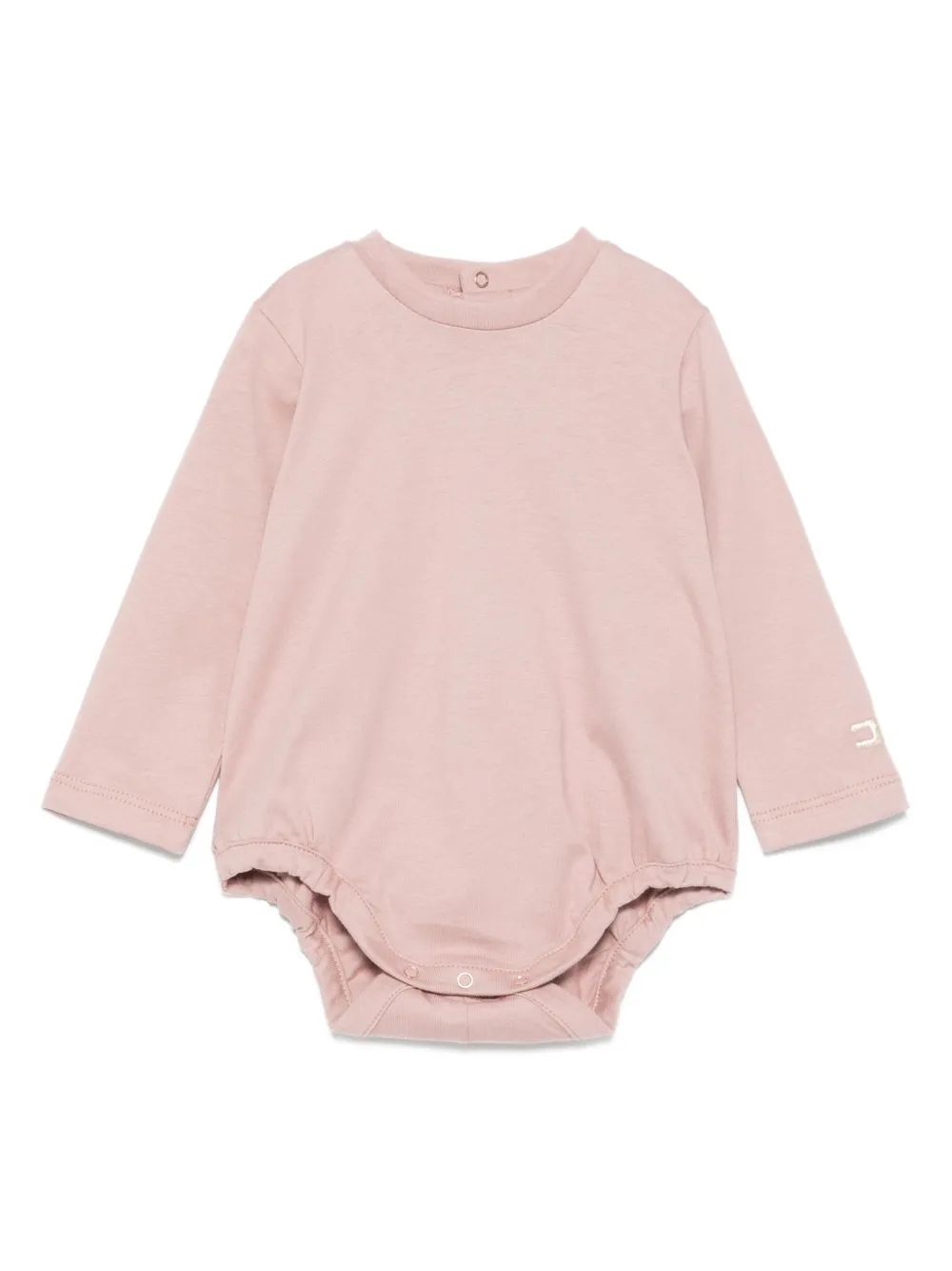 Elisabetta Franchi La Mia Bambina Body met borduurwerk en lange mouwen Roze