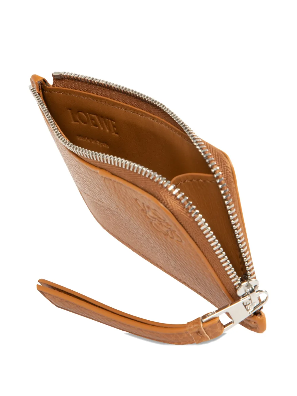 Loewe Puzzle Coin Zip Cardholder In Brown