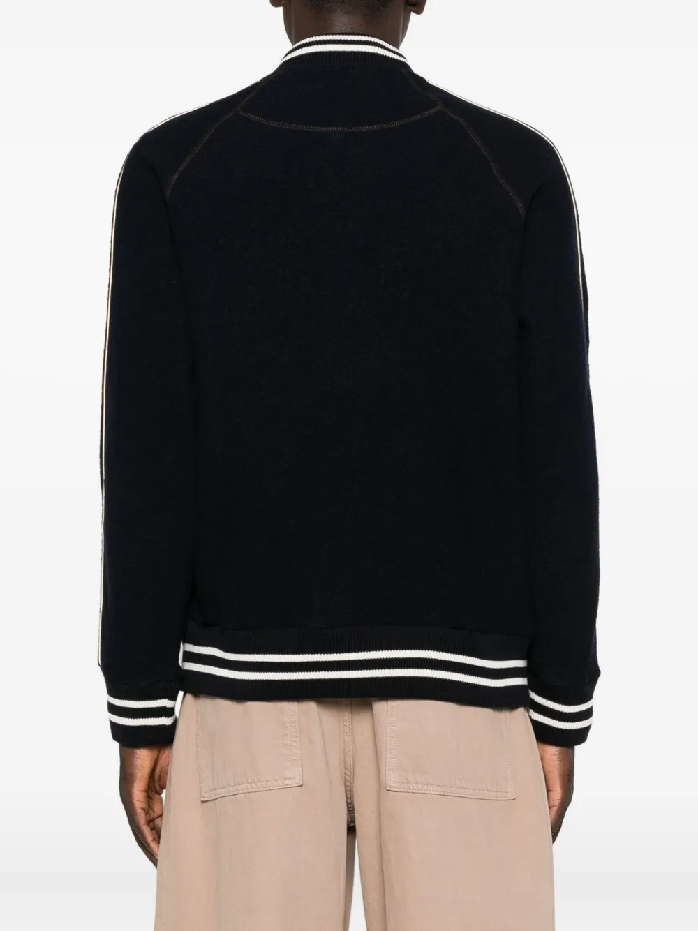 Wales Bonner Patch-detailing Embroidered Coat In Black