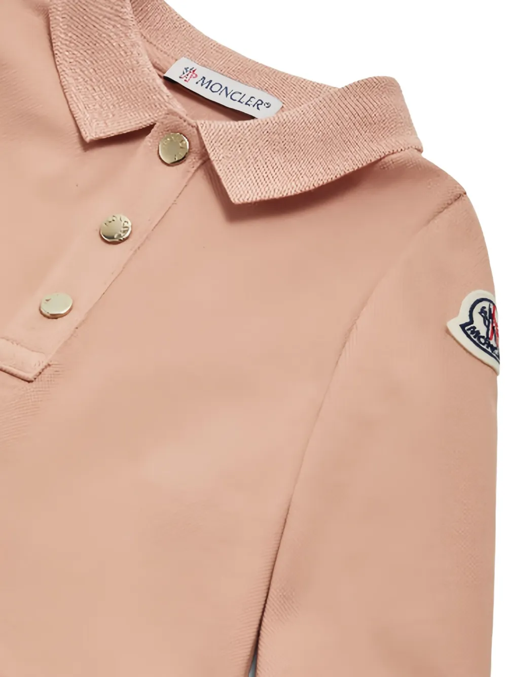 Moncler Enfant Piqué jurk Roze