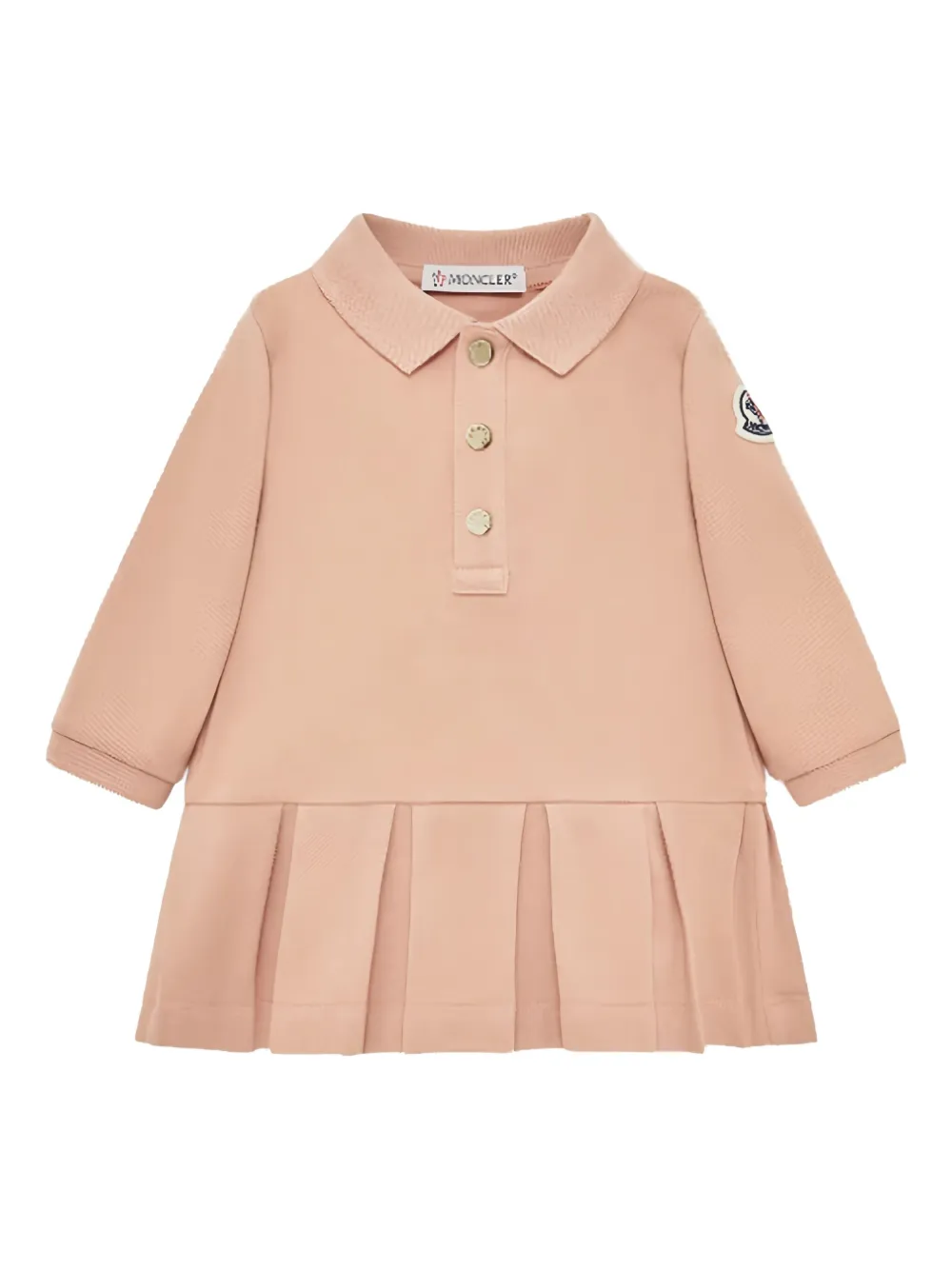 Moncler Enfant Piqué jurk Roze