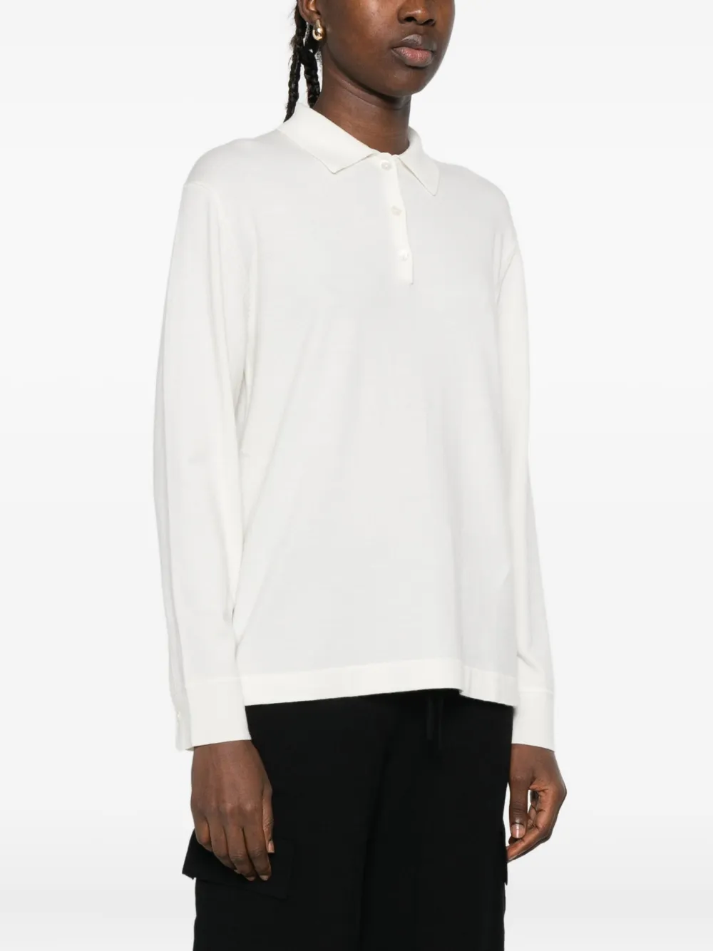 P.A.R.O.S.H. long-sleeve polo top Wit