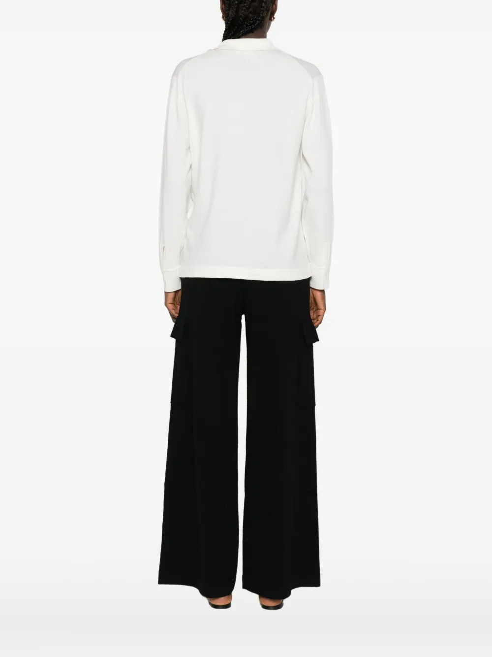 P.A.R.O.S.H. long-sleeve polo top Wit