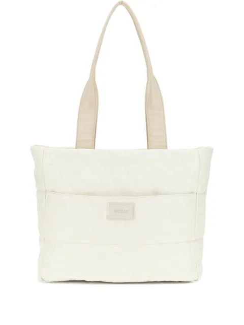 guess kids quilted top-handle bag