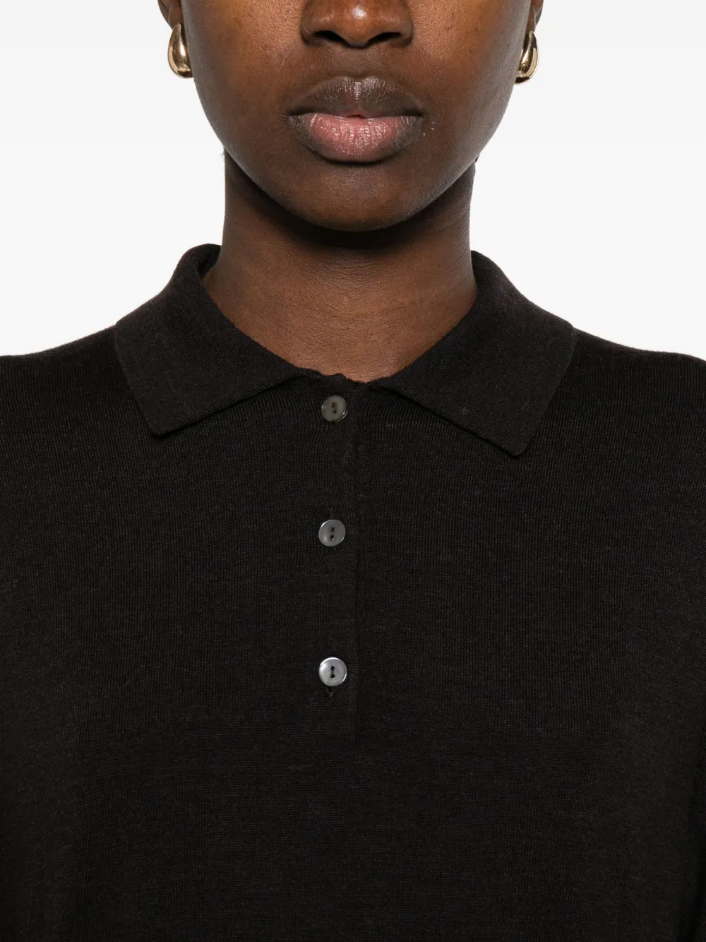 P.A.R.O.S.H. Polotop met lange mouwen Bruin