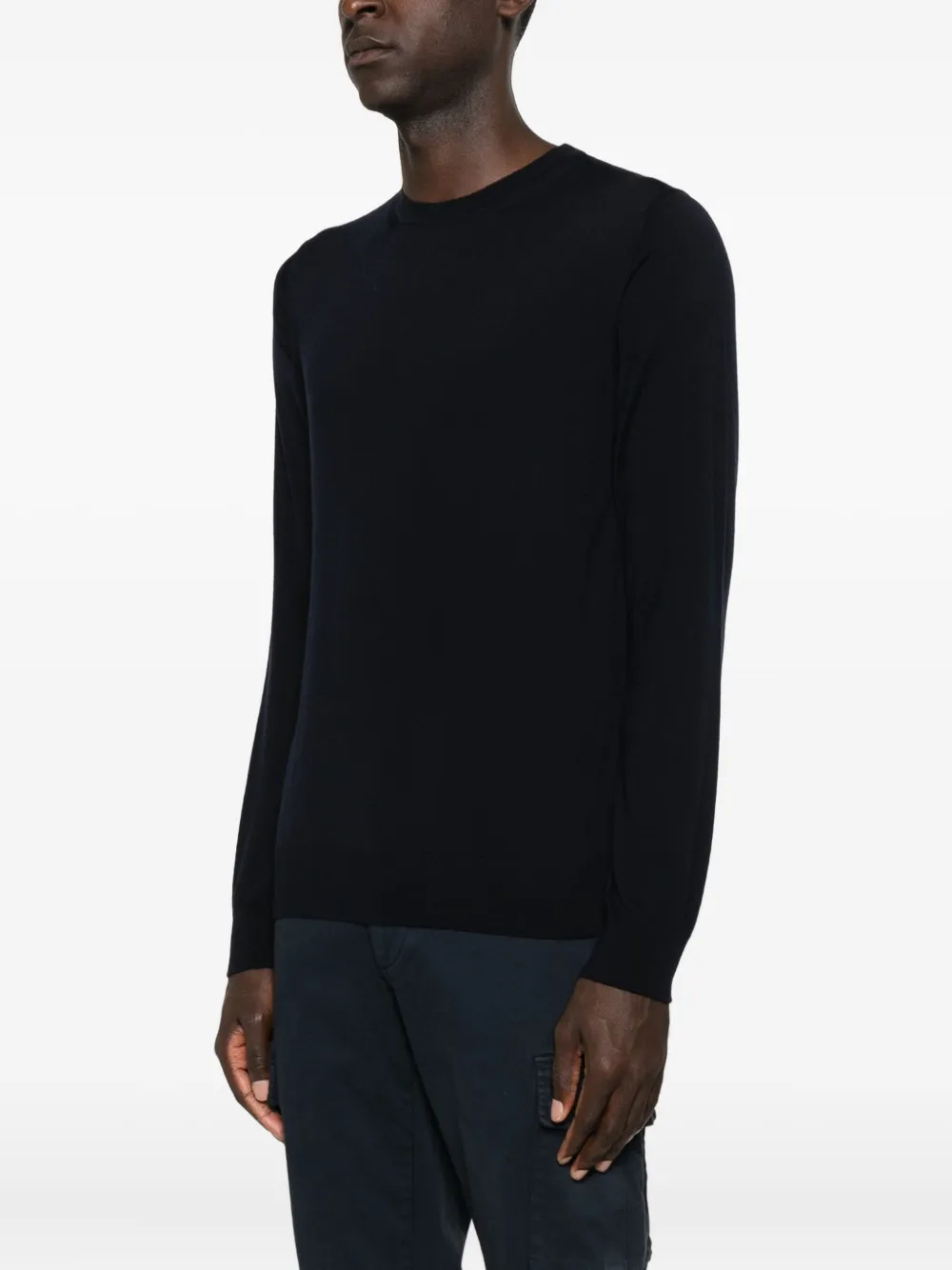 ALPHA STUDIO Trui met ronde hals Blauw