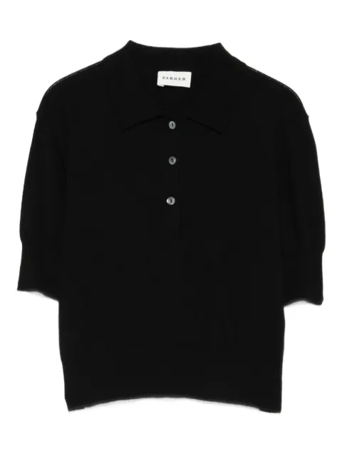 P.A.R.O.S.H. puff-sleeve polo top