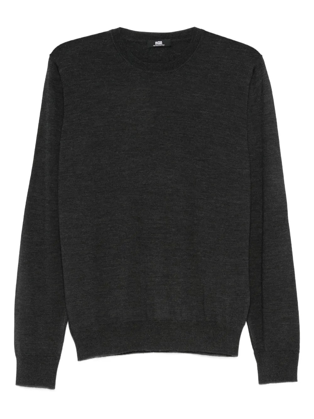 ALPHA STUDIO merino crew-neck sweater | Grey | Image 1
