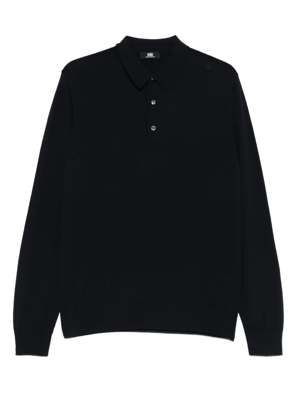 ALPHA STUDIO polo-neck long-sleeved sweater | Blue | Image 1