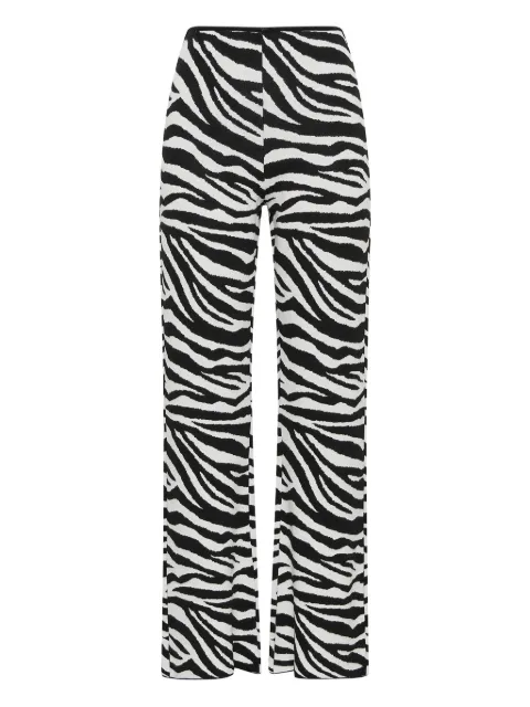MALIPARMI zebra-print straight trousers