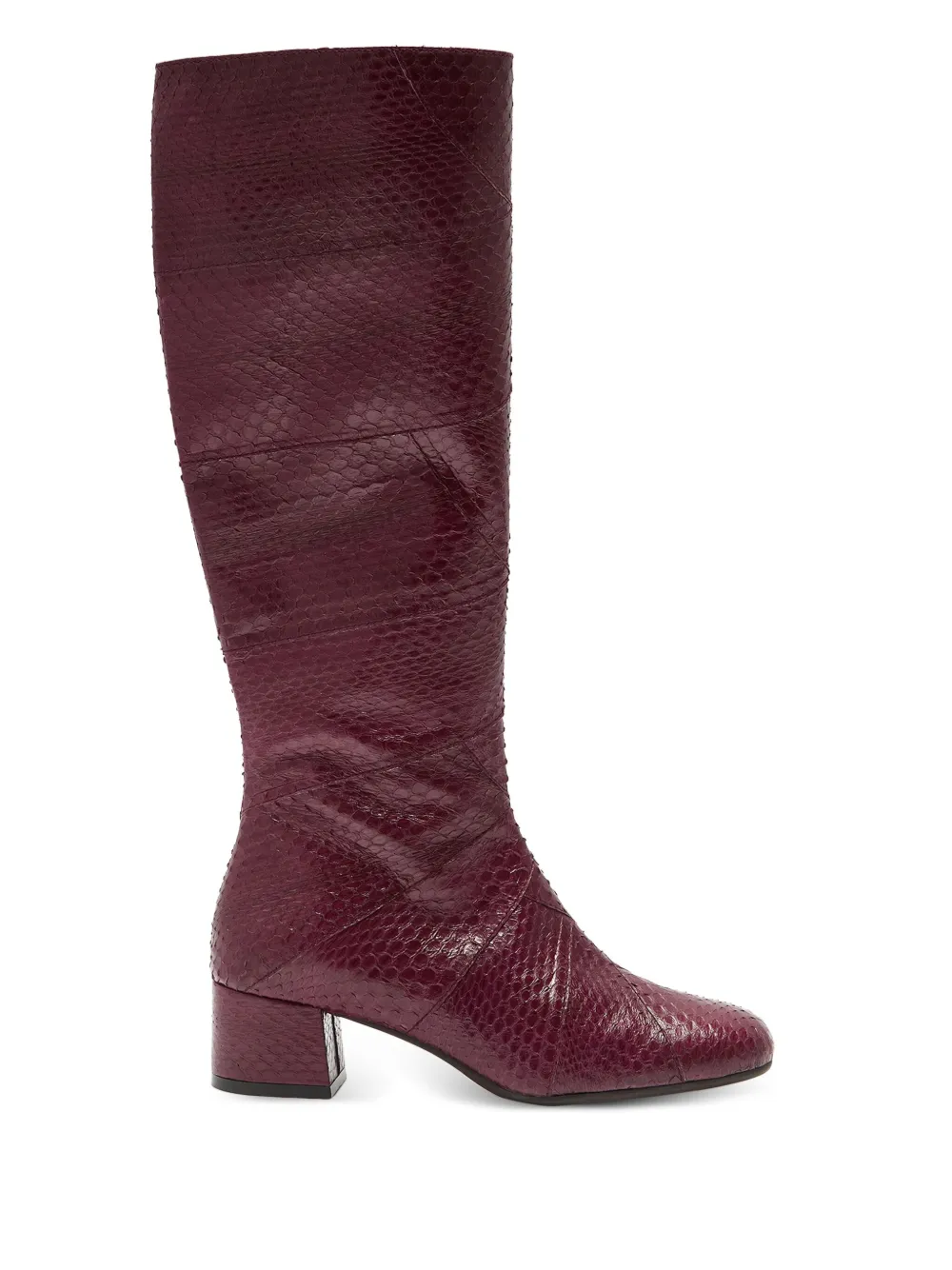 MALIPARMI snakeskin block-heel boots | Knee-High Boots | Image 2