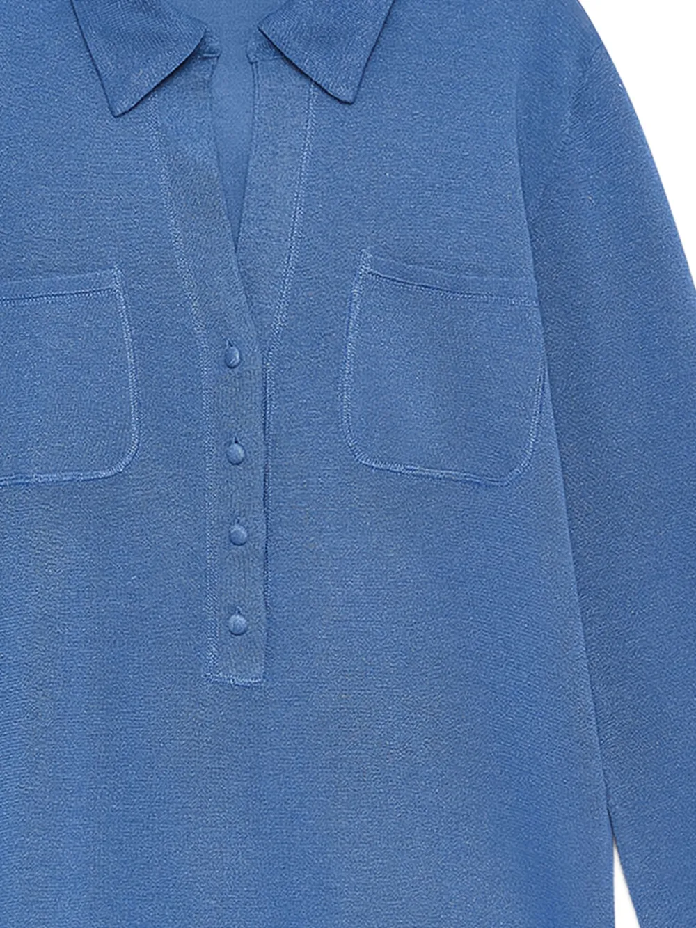  Maliparmi Buttoned Pocket Polo Shirt - Blue 