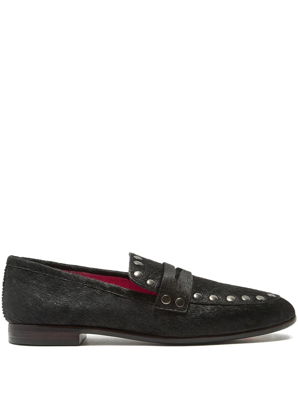 MALIPARMI studded horsehair loafers | Black | Image 1