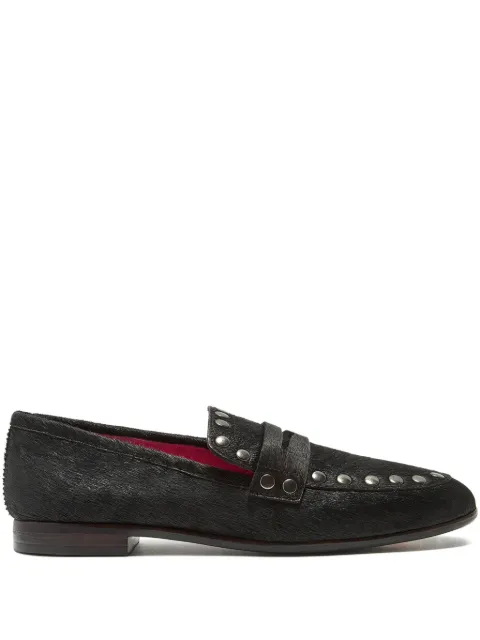MALIPARMI studded horsehair loafers