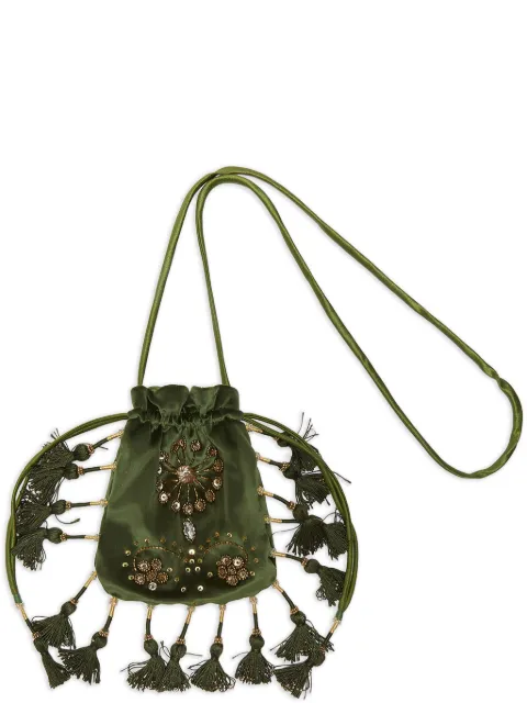 MALIPARMI embellished-tassel crossbody bag