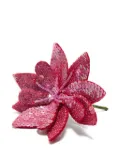 MALIPARMI sequin-flower brooch - Red