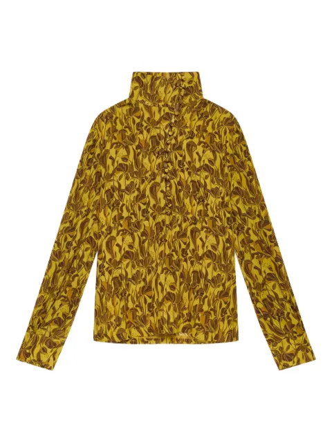 MALIPARMI top con cuello de tortuga y estampado floral