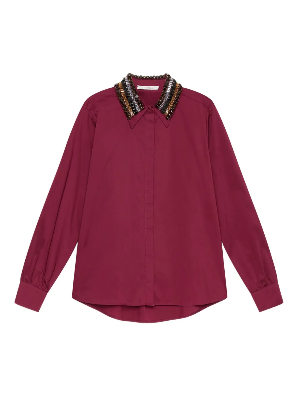 MALIPARMI camisa con detalles en el cuello | rojo | Image 1