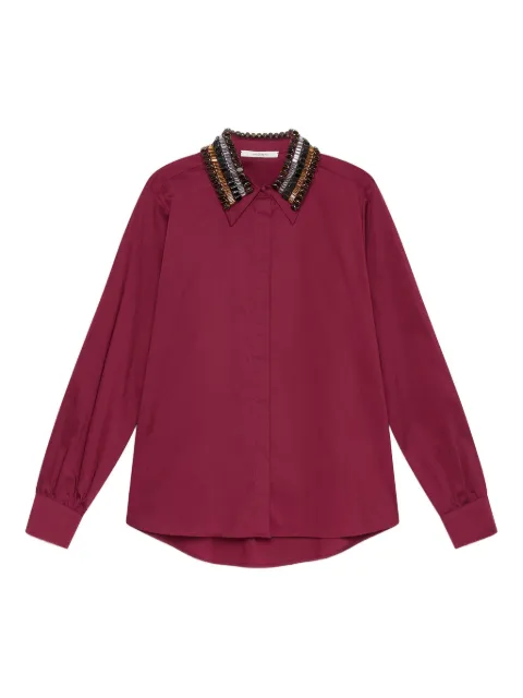 MALIPARMI embellished-collar shirt