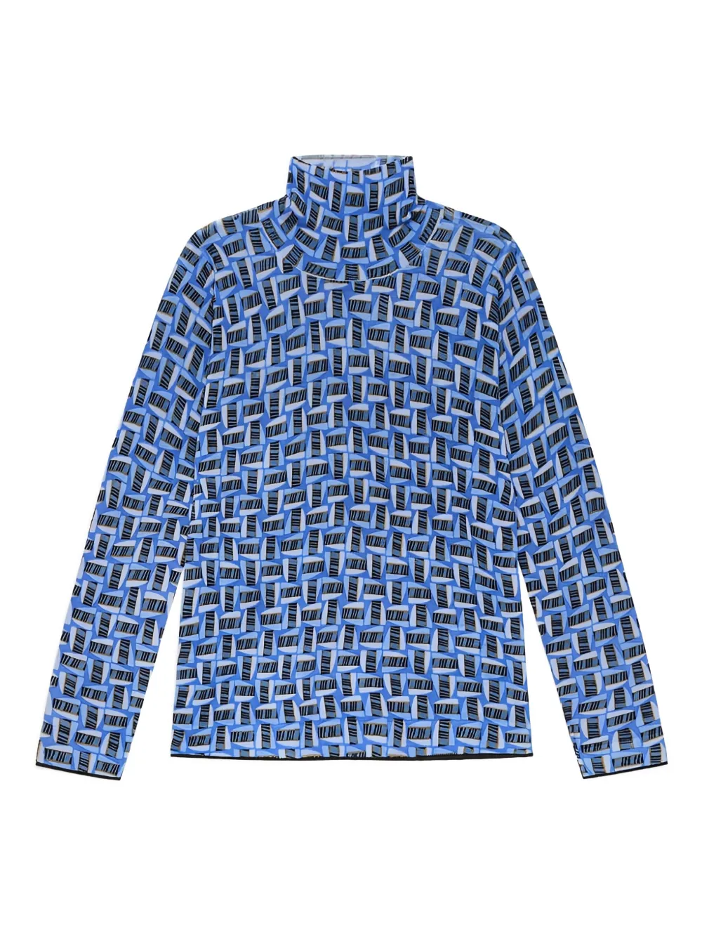 MALIPARMI patterned roll-neck sweater | Blue | Image 1